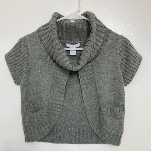 Charlotte Russe 90s Y2k Cableknit Turtleneck Short Sleeve Large Sweater - Picture 1 of 11